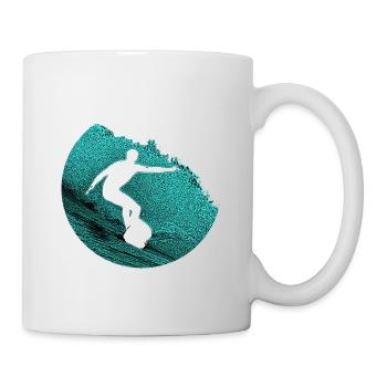 Surfer, surfing, gift - Mug - white - Right