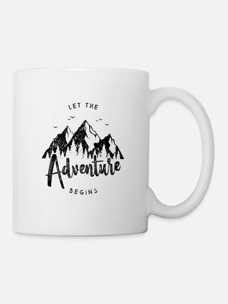 Mountain mountains adventure - Mug - white