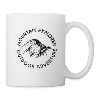 Mountain Berge Outdoor - Tasse - Weiß - Rechts