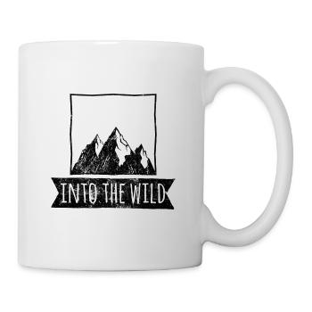 Mountains wildlife nature mountains saying - Mug - white - Right