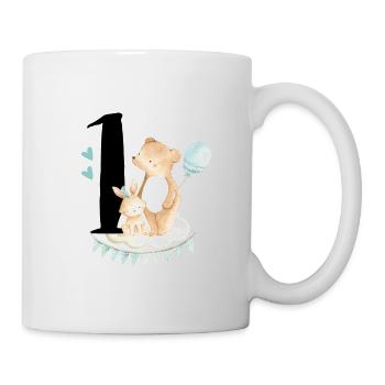 1er anniversaire, un, premier, anniversaire, premier - Mug blanc - blanc - Droite