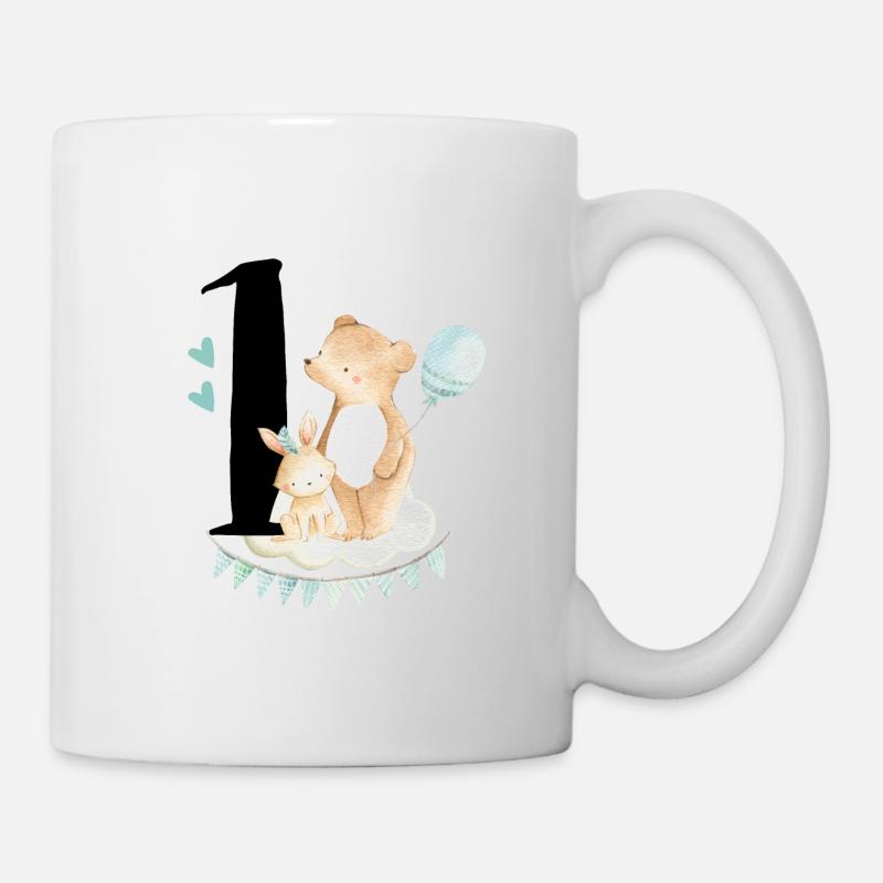 1er anniversaire, un, premier, anniversaire, premier - Mug blanc - blanc