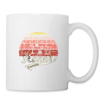 Happy Camper Road Trip Camping Feu de camp cadeau - Mug blanc - blanc - Droite