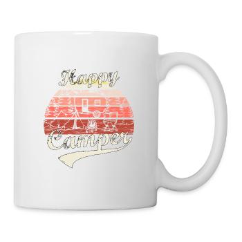 Happy Camper Road Trip Camping Feu de camp cadeau - Mug blanc - blanc - Droite