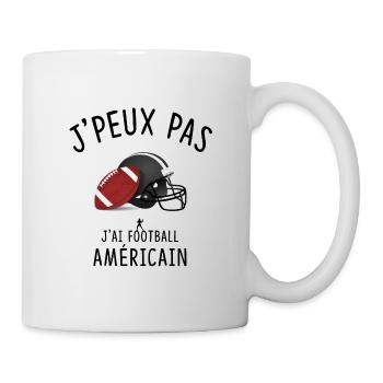 J'PEUX PAS J'A FOOTBALL AMÉRICAIN - Mug blanc - blanc - Droite