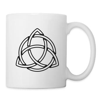 Keltische Knoten wundervolles Keltisches Symbol - Tasse - Weiß - Rechts