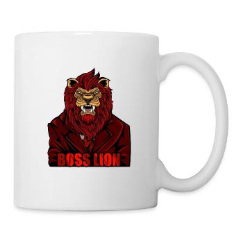 Boss Lion - Animaux de style mafieux - Mug blanc - blanc - Droite