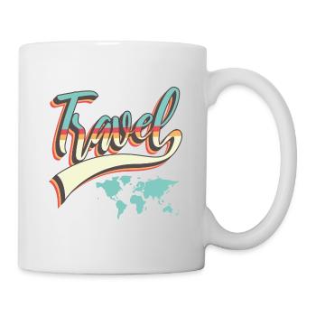Travel the world - Mug blanc - blanc - Droite