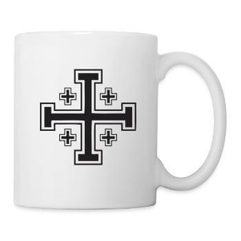 Jerusalem Cross - Mug - white - Right