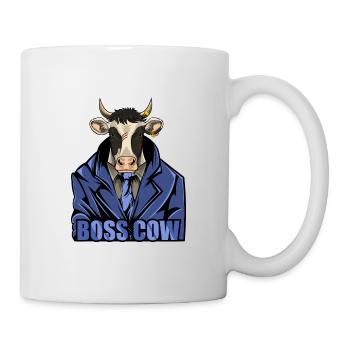 Boss Cow - Animaux de style mafieux - Mug blanc - blanc - Droite