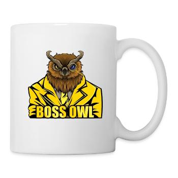 Boss Owl - Mafia Styled Animals - Mug blanc - blanc - Droite