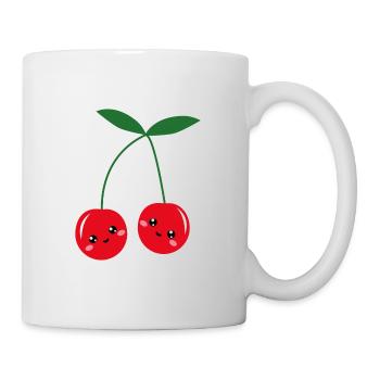 Kawaii cherries - Mug - white - Right