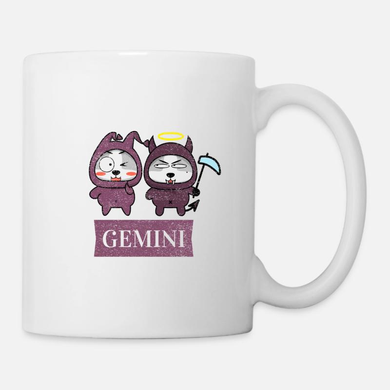 Kinder Zwillinge Sternzeichen Sternzeichen - Tasse - Weiß