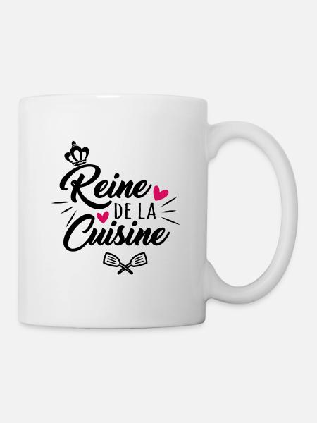Queen of the kitchen t-shirt kitchen gift woman - Mug - white