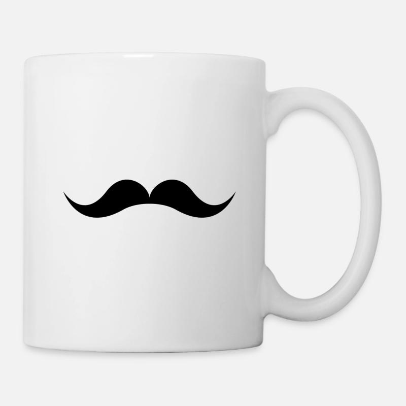 Moustache - Tasse - Weiß
