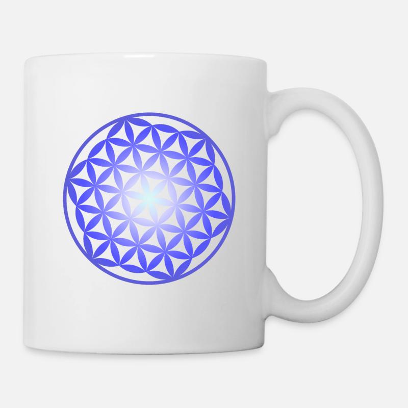 Blume des Lebens - Tasse - Weiß