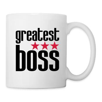 Bester Boss - Tasse - Weiß - Rechts