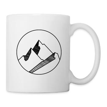 Mountains alps outdoor - Mug - white - Right