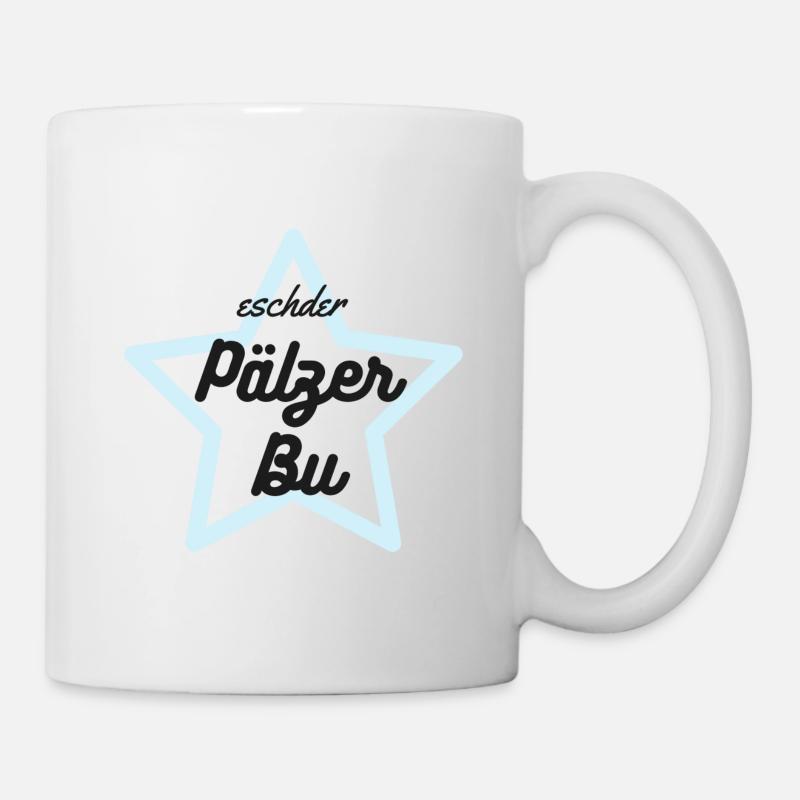 Eschder Pälzer Bu Logo mit Stern von PFALZstyle - Tasse - Weiß