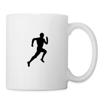 Sportler Läufer - Tasse - Weiß - Rechts