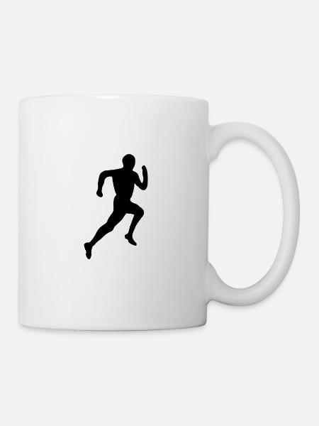 Athlète coureur - Mug blanc - blanc