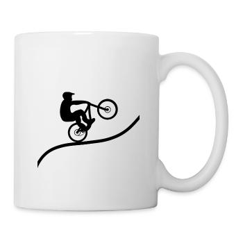 Dirt bike MTB - Mug - white - Right