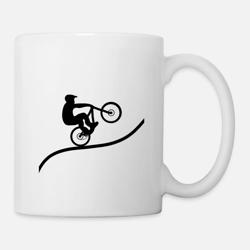 Dirt Bike MTB - Tasse - Weiß