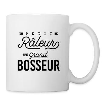 Petit râleur mais grand bosseur - Mug blanc - blanc - Droite