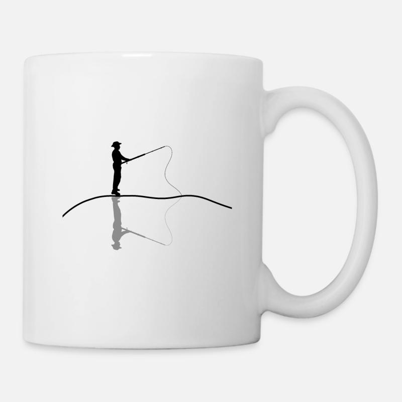 pêche - Mug blanc - blanc