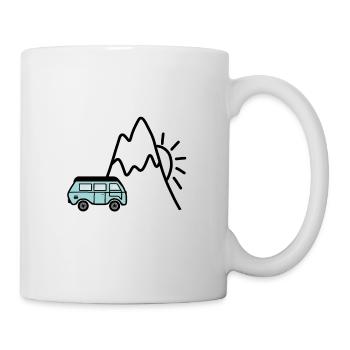 Mountain camping - Mug - white - Right