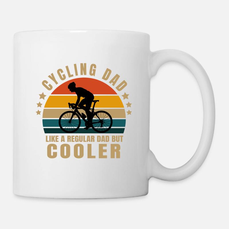 cycling dad - Mug - white