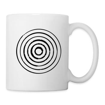 Vintage Vector Cercles - Mug blanc - blanc - Droite