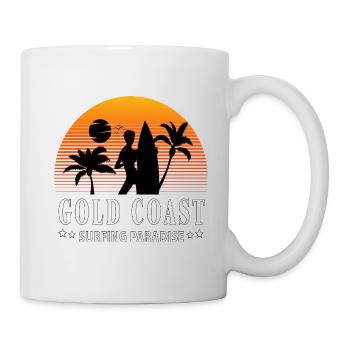 Surfing Paradise Gold Coast - Tasse - Weiß - Rechts