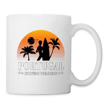 Surfing Paradise Portugal - Tasse - Weiß - Rechts