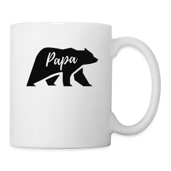 Ours ours papa papa père père fête des pères cadeau - Mug blanc - blanc - Droite