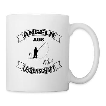 Angeln - Tasse - Weiß - Rechts
