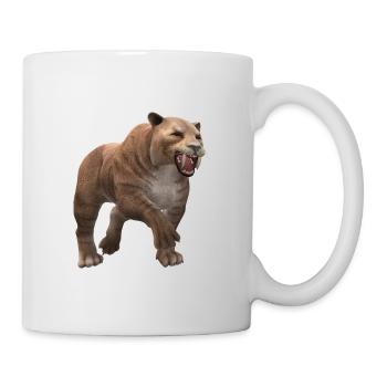 Saber-toothed tiger design - Mug - white - Right