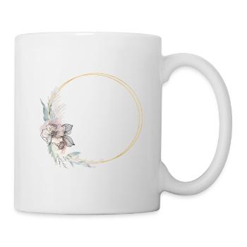 Couronne pastel d’or pastel - personnalisable - Mug blanc - blanc - Droite