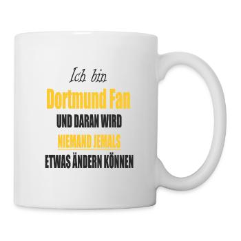 Dortmund Fussball Design - Tasse - Weiß - Rechts