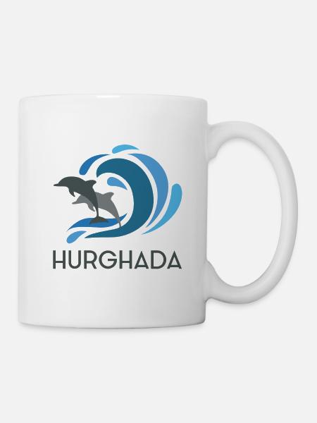 Hurghada et ses dauphins - Mug blanc - blanc