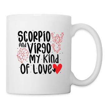 Scorpio And Virgo My Kind Of Love - Astrologie - Mug blanc - blanc - Droite