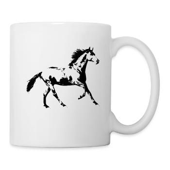 Horse Hobby Riding Horse stable Equestrian sport - Mug - white - Right