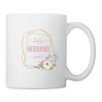 Beste Hebamme ever! personalisierbar - Tasse - Weiß - Rechts