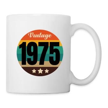 MILLÉSIME 1975 - Mug blanc - blanc - Droite