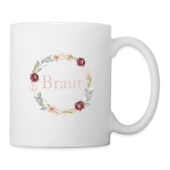Team Braut! personalisierbar - Tasse - Weiß - Rechts