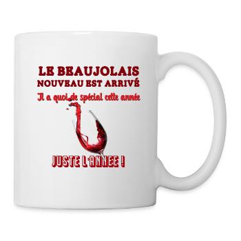Le beaujolais nouveau - Mug blanc - blanc - Droite