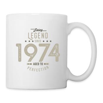 Legende seit 1974 Geburtstagsgeschenk 48 Jahre - Tasse - Weiß - Rechts