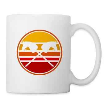 Hobby Horse Retro Grafik Steckenpferde Reiten Tren - Tasse - Weiß - Rechts