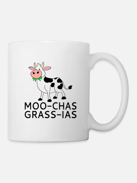 Moo-chas Grass-ias - Mug blanc - blanc