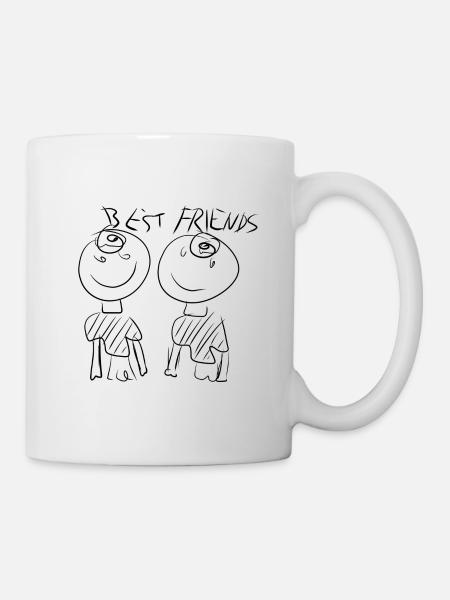Beste Freunde - Tasse - Weiß